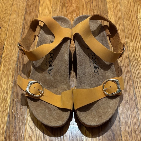 Papillio Soley Leather Apricot Womens US 7 WD - Picture 1 of 4